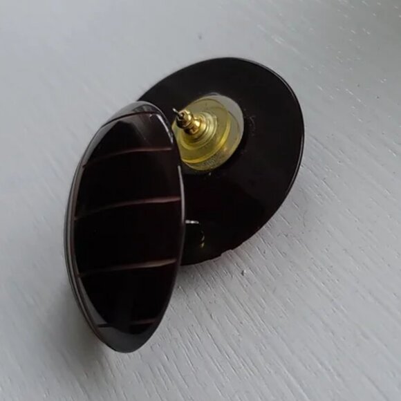 🎉 Oversized etched 80's Earrings 🎉 - Picture 3 of 3